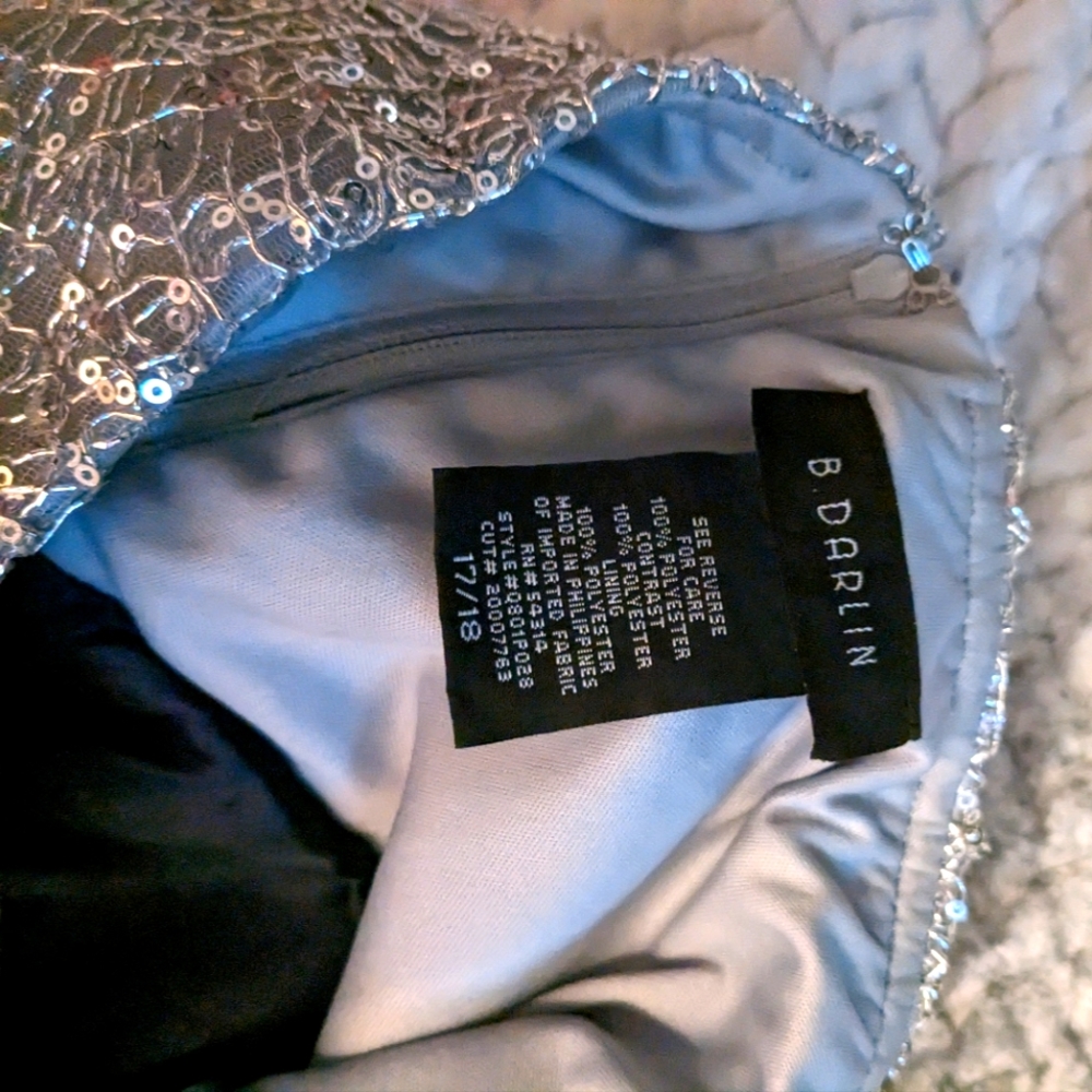 Silver and blue 17/18 B.darlin dress